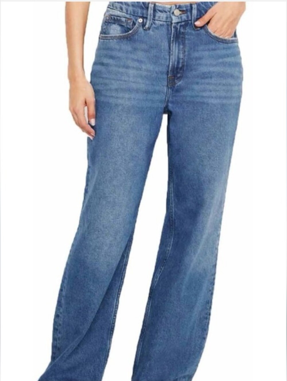 Good American Good '90s Relaxed Jeans GFXCULB859 BLUE541 Size 8/29